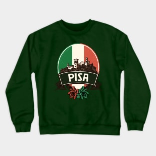 Pisa, Italy --- Retro Style Design Crewneck Sweatshirt